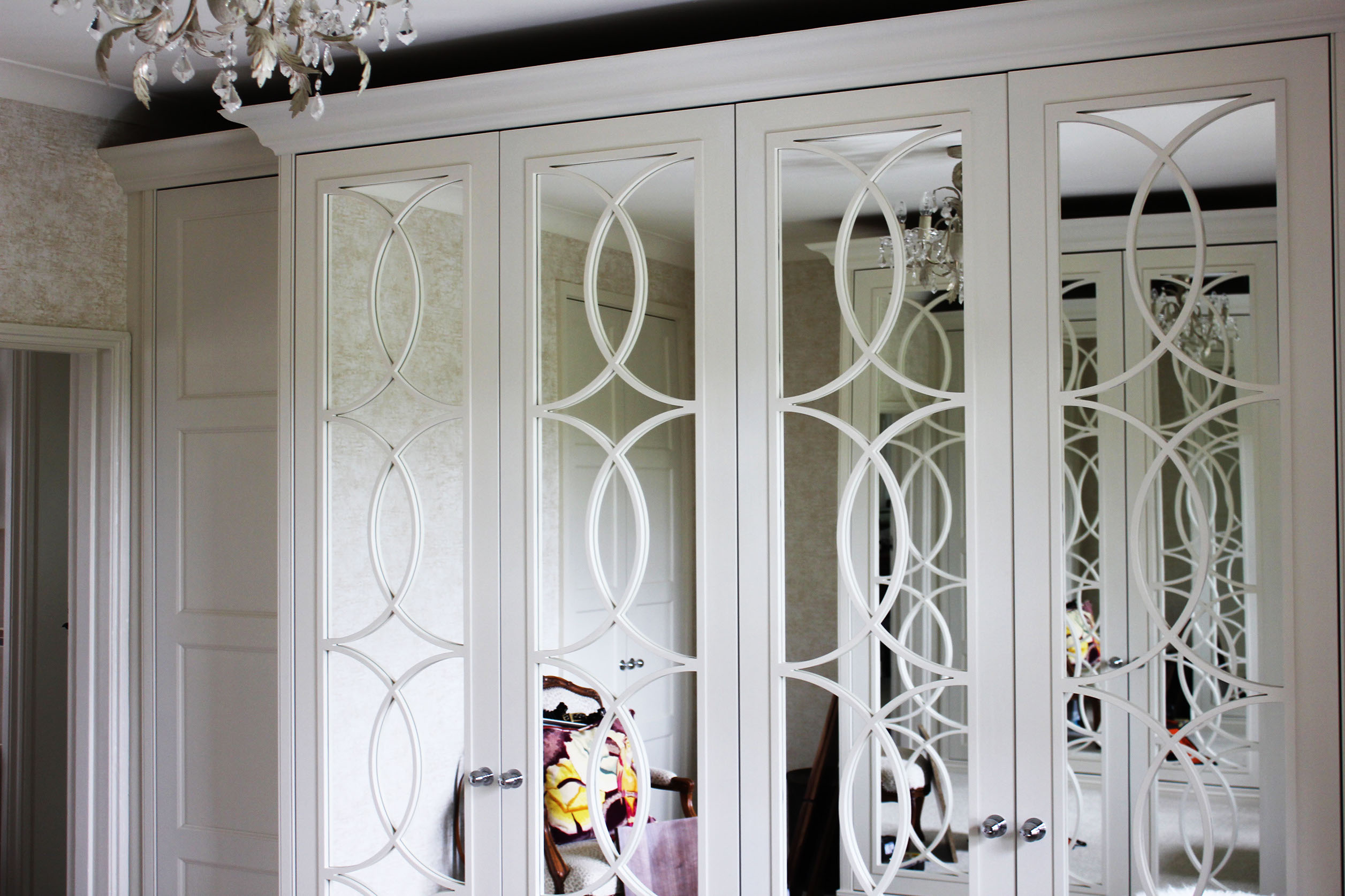 Luxury fitted wardrobes with mirror doors